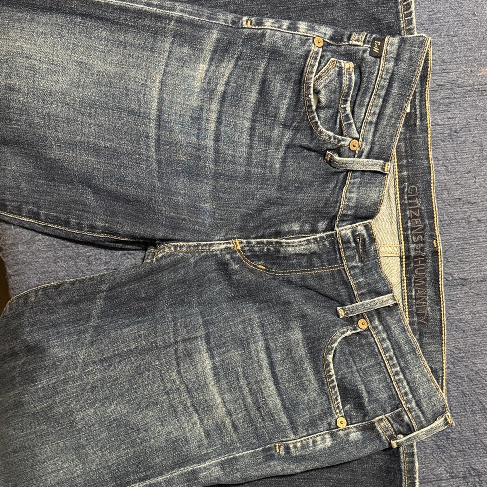 Citizens of Humanity Womens Dark Blue Slim Jeans